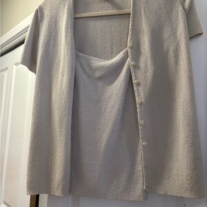 Express Cream Button-Down Women's Shirt Size S